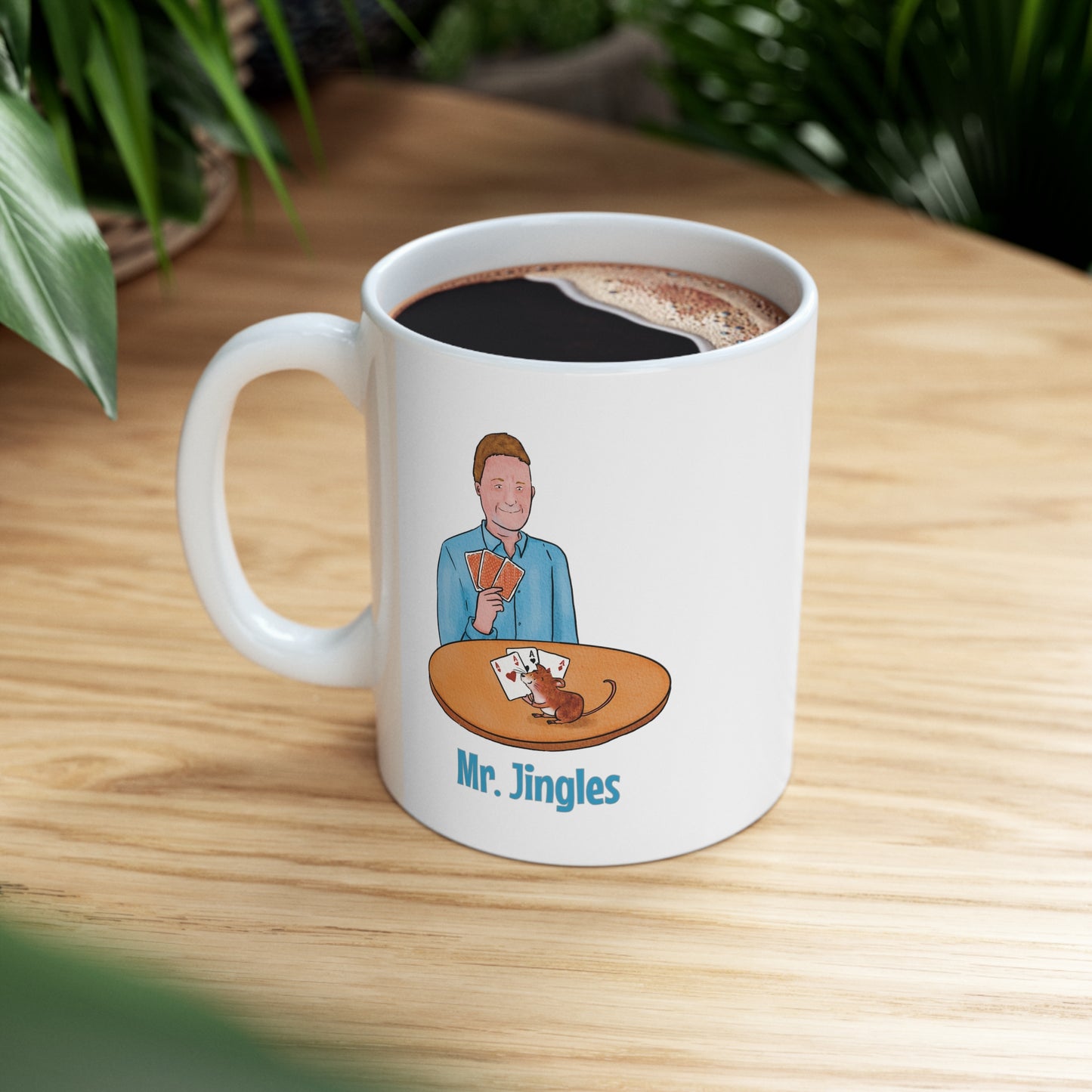 Mr. Jingles Playing Cards Mug - US