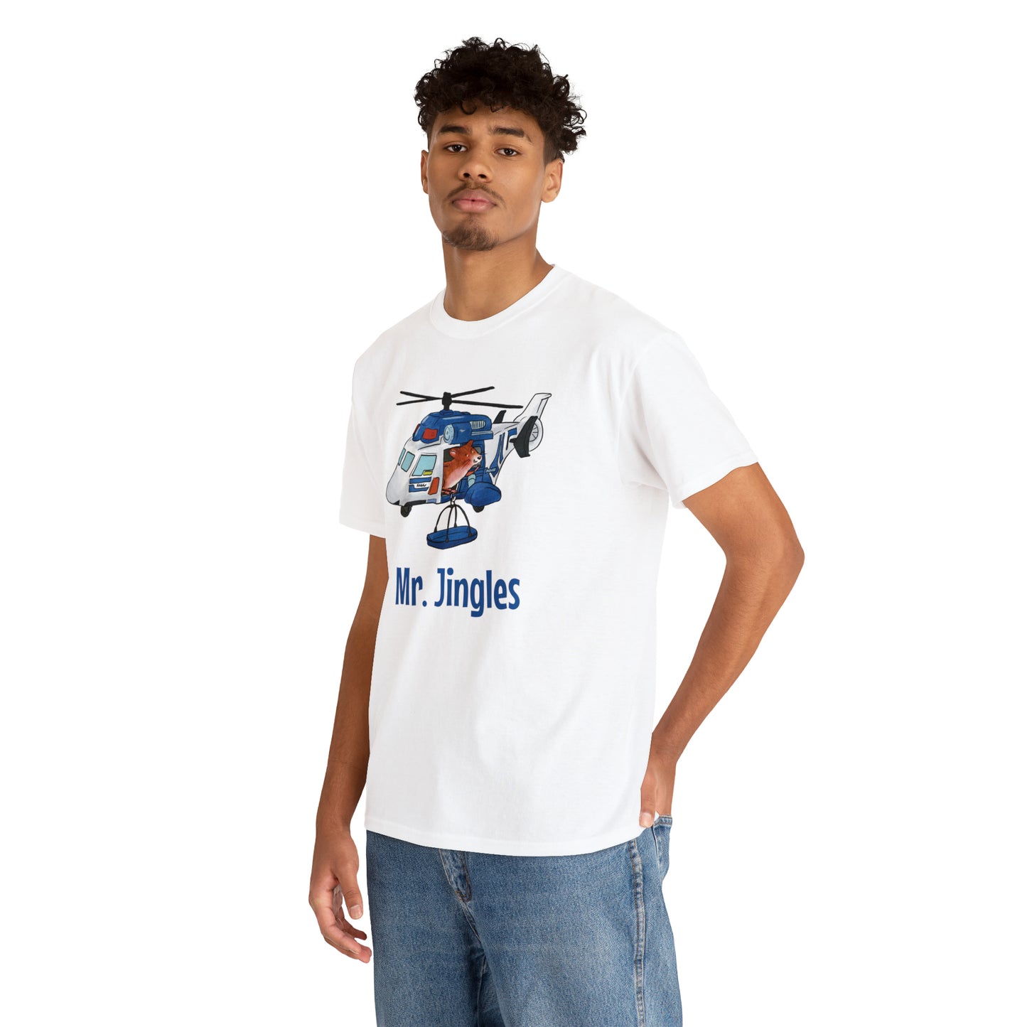 Mr. Jingles (blue) Helicopter Tee - US