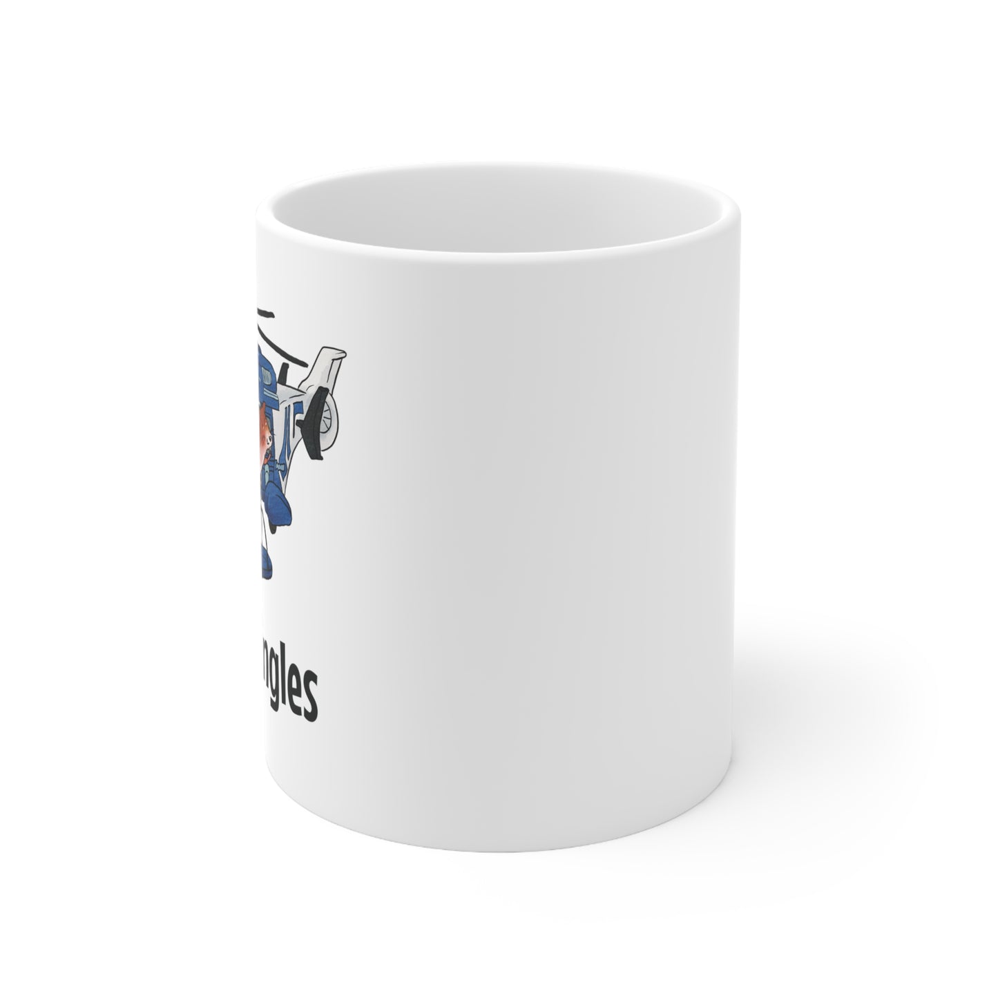 Mr. Jingles (black) Helicopter Mug - US