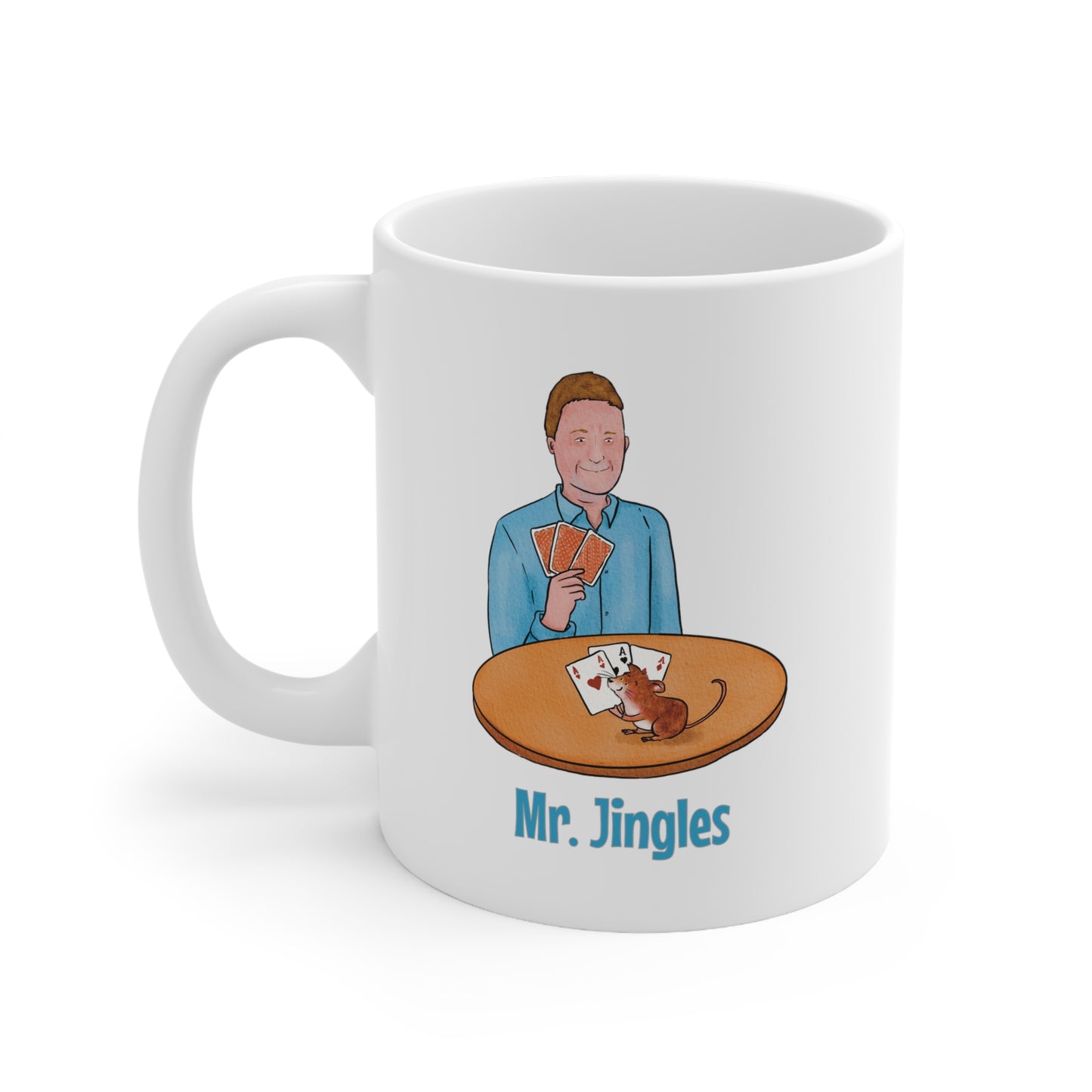 Mr. Jingles Playing Cards Mug - US