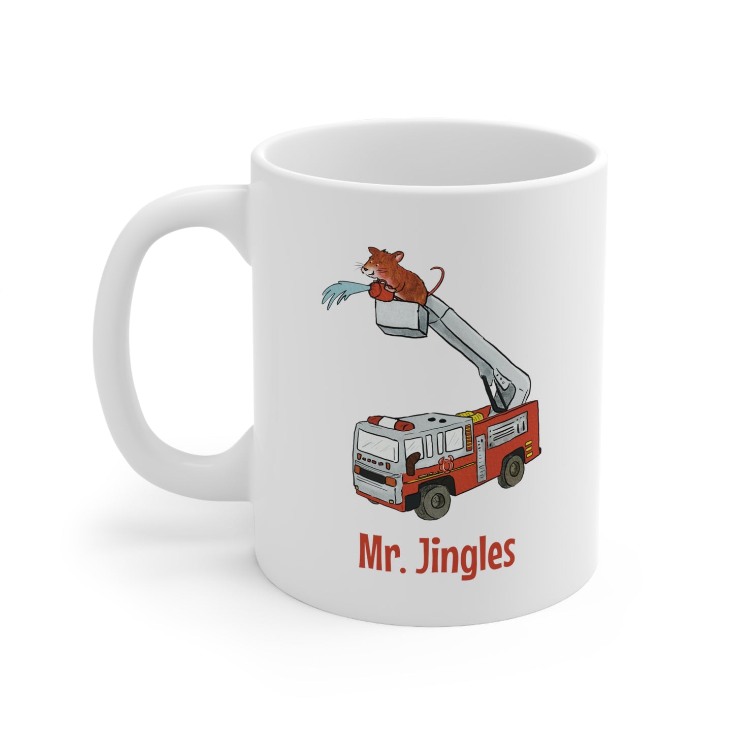 Mr. Jingles (red) Fire Engine Mug - US